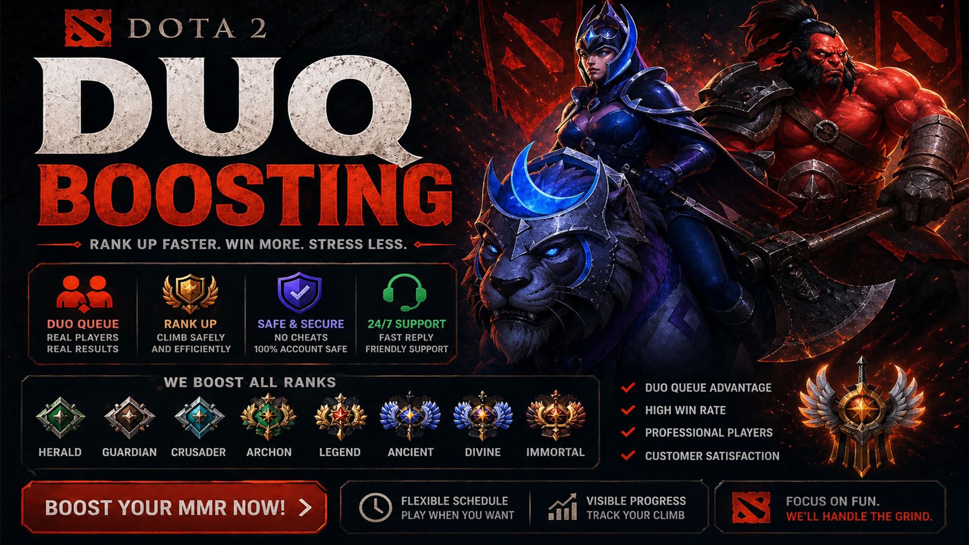 Dota 2 DuoQ Rank Up